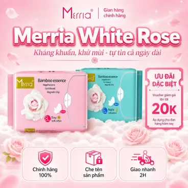 băng vệ sinh merria white rose